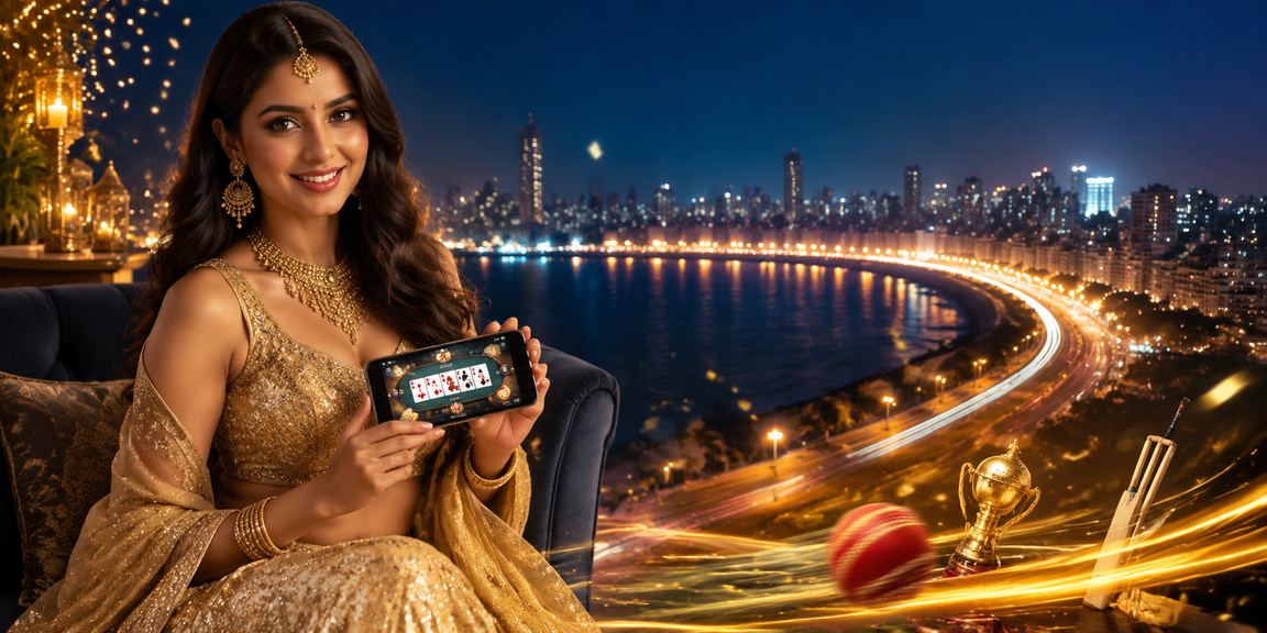Cricket betting at Mumbai Marine Drive with traditional attire